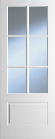 FastFix Doors and Doors | Dover White Primed Marina Clear Glass